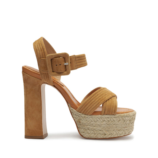 Blisse Platform Nubuck Sandal Sandals OLD 5 Nude Caramel Nubuck - Schutz Shoes