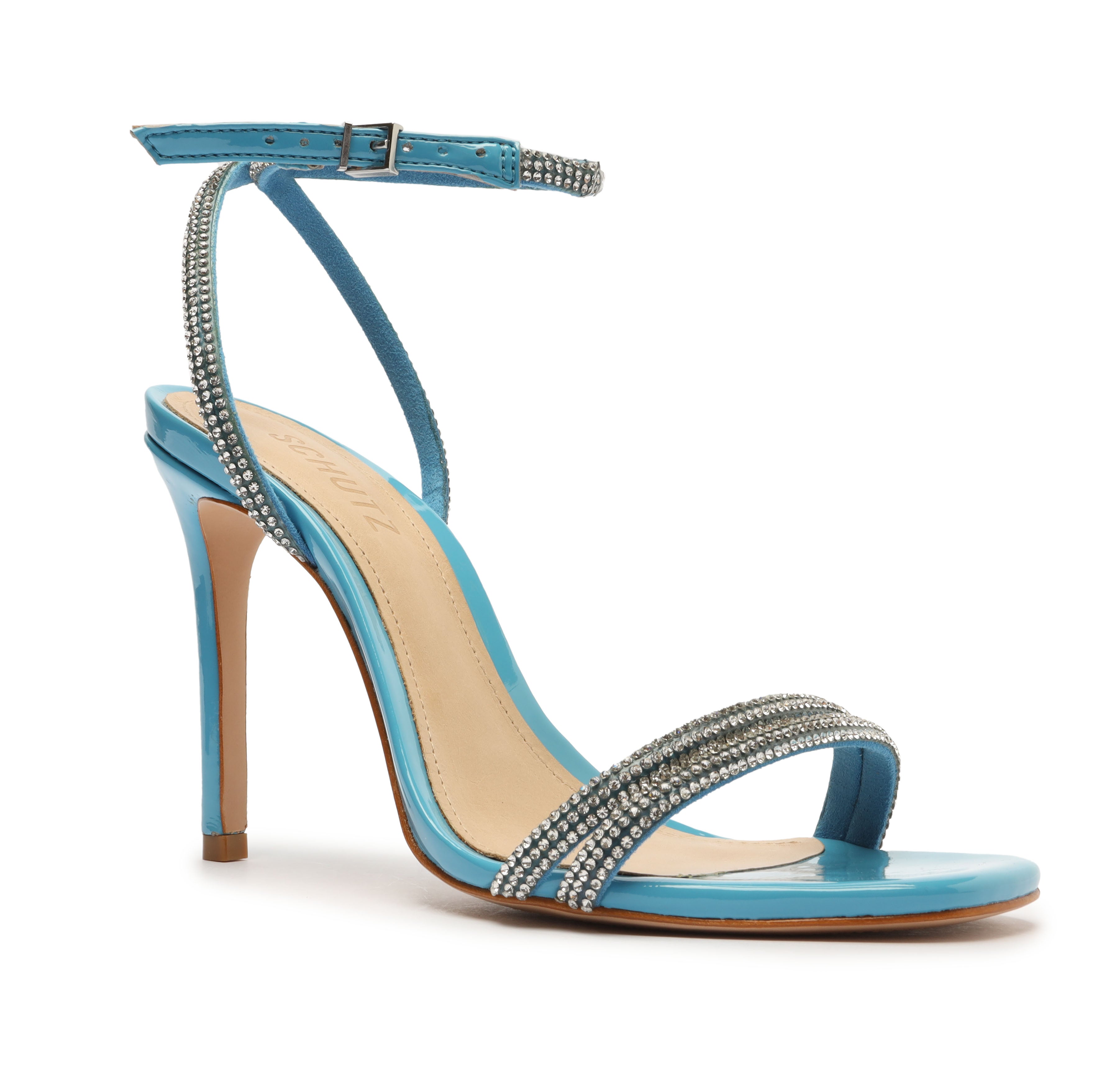 Altina Glam Patent Synthetic Sandal Sandals Fall 22    - Schutz Shoes