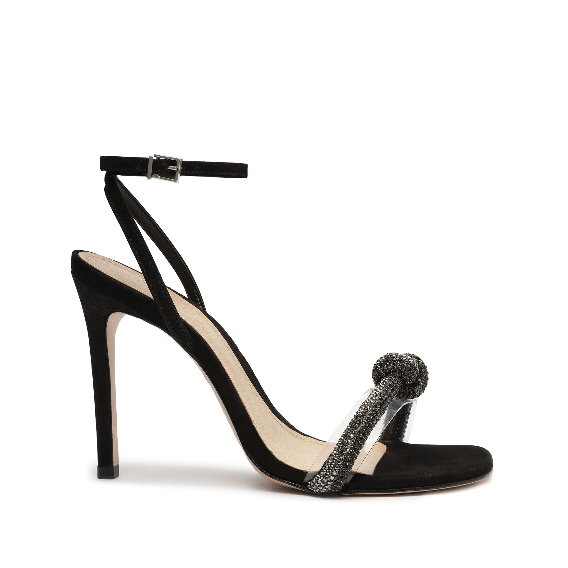 Peaky Nubuck & Vinyl Sandal Sandals Resort 23 5 Black Nubuck & Vinyl - Schutz Shoes