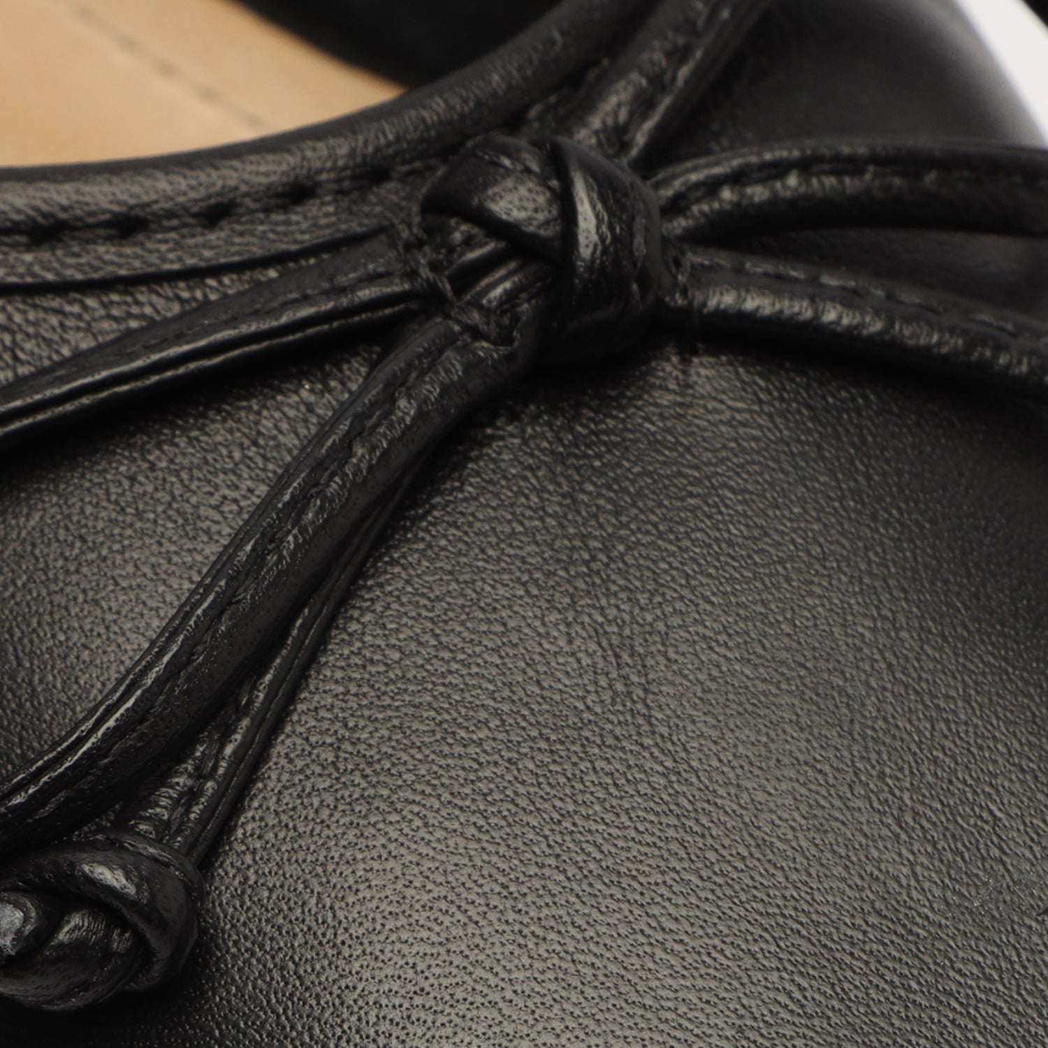 Arissa Nappa Leather Flat Black Nappa Leather