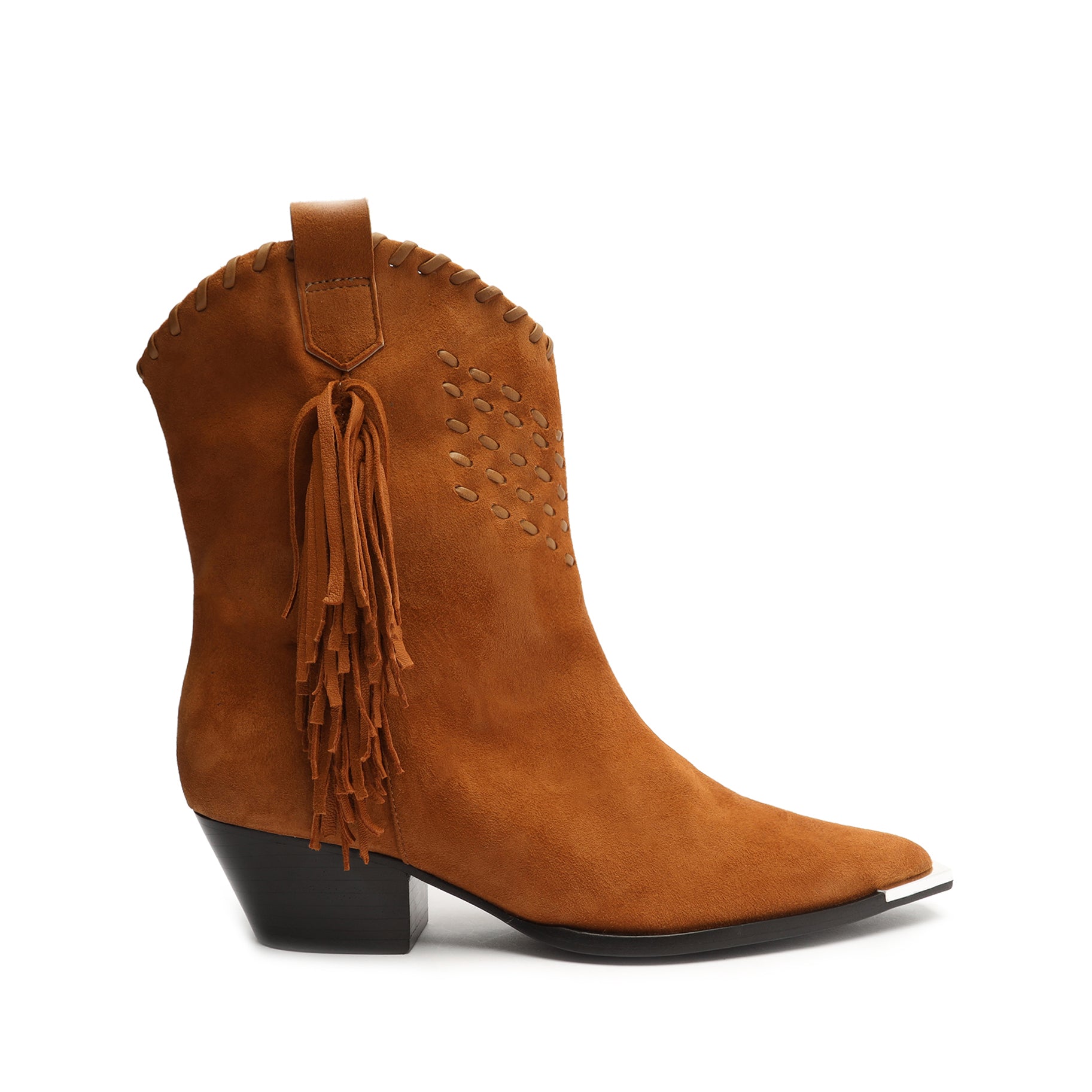 Alexxa Suede Bootie Booties OLD 5 Brown Suede - Schutz Shoes