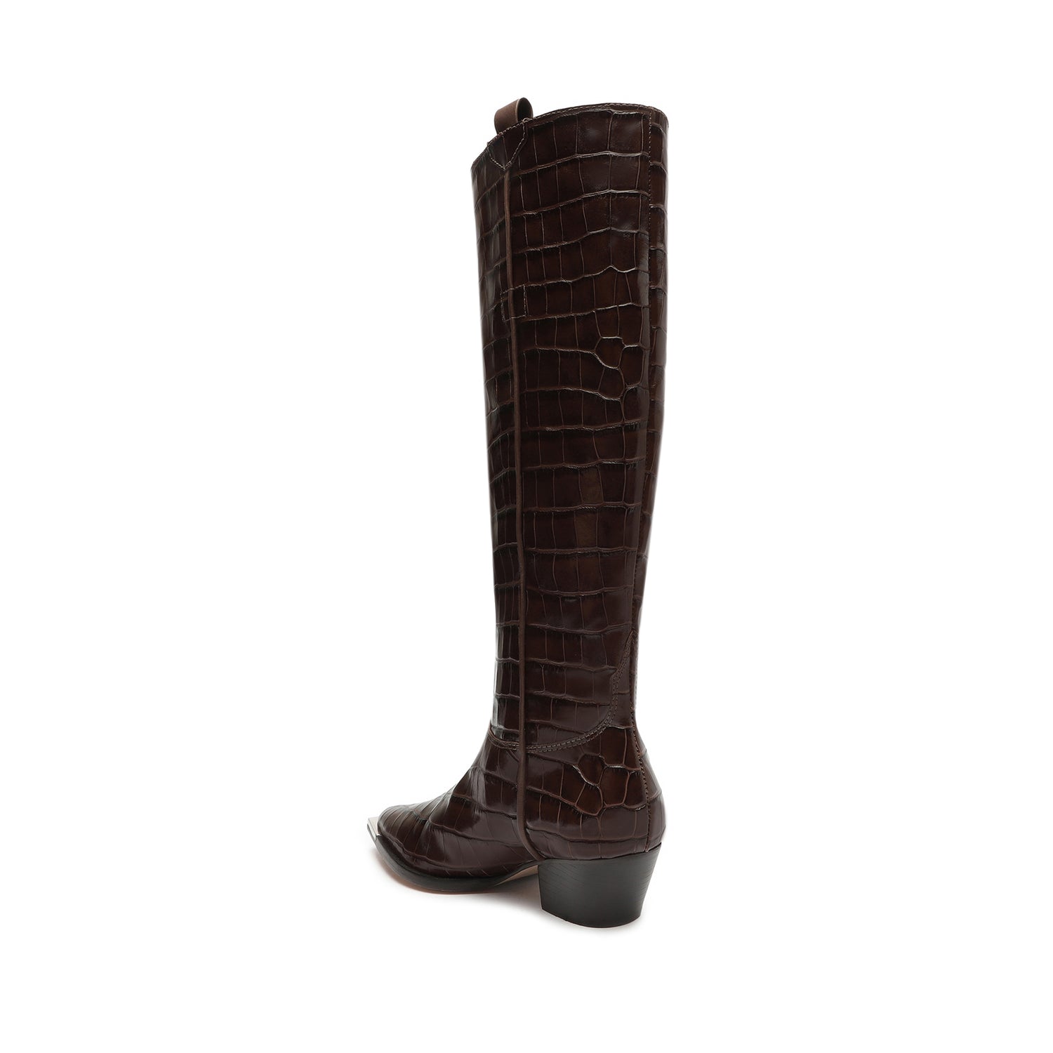 Tessie Casual Up Crocodile-Embossed Leather Boot Boots Fall 22    - Schutz Shoes