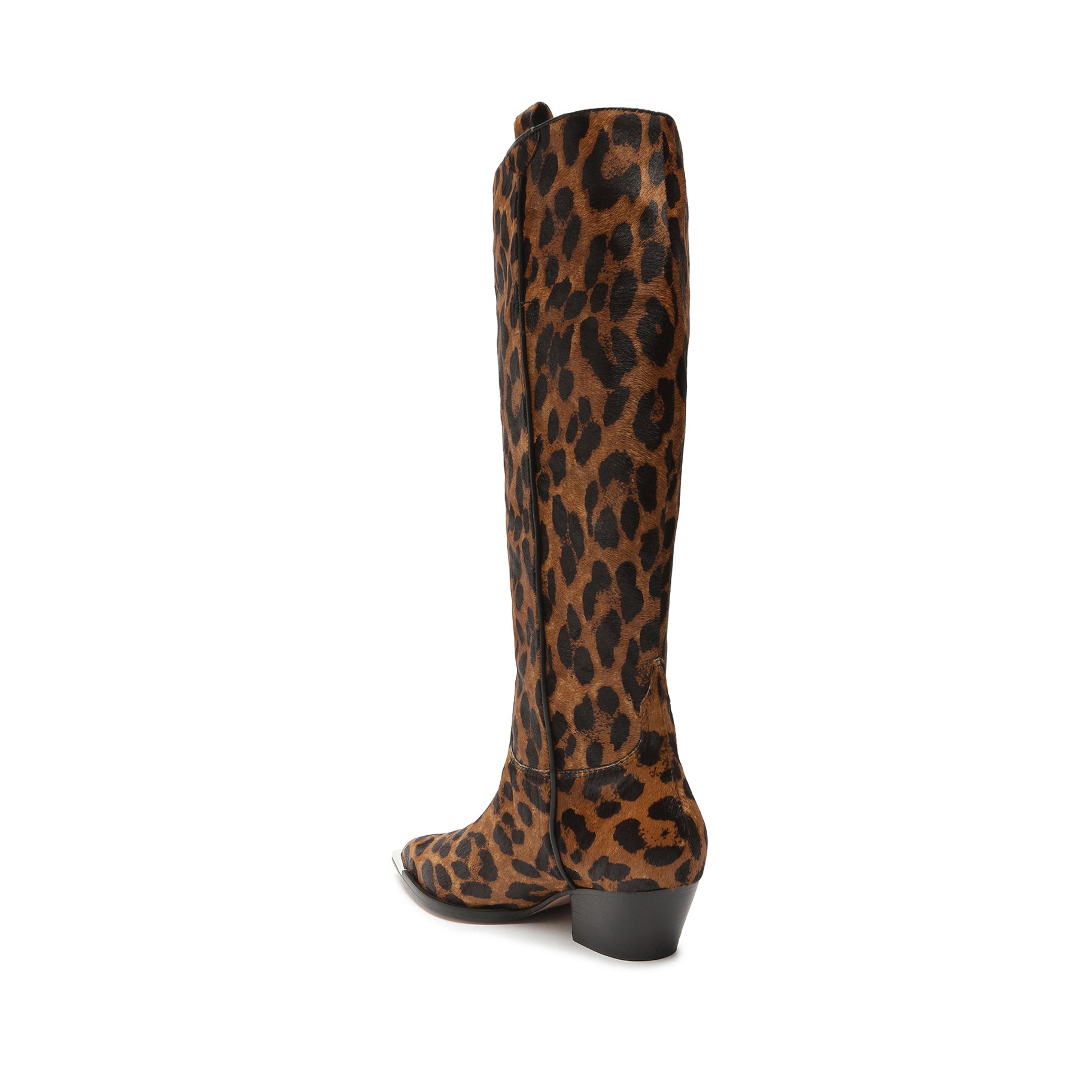 Tessie Wild Up Leopard-Printed Leather Boot Boots OLD    - Schutz Shoes