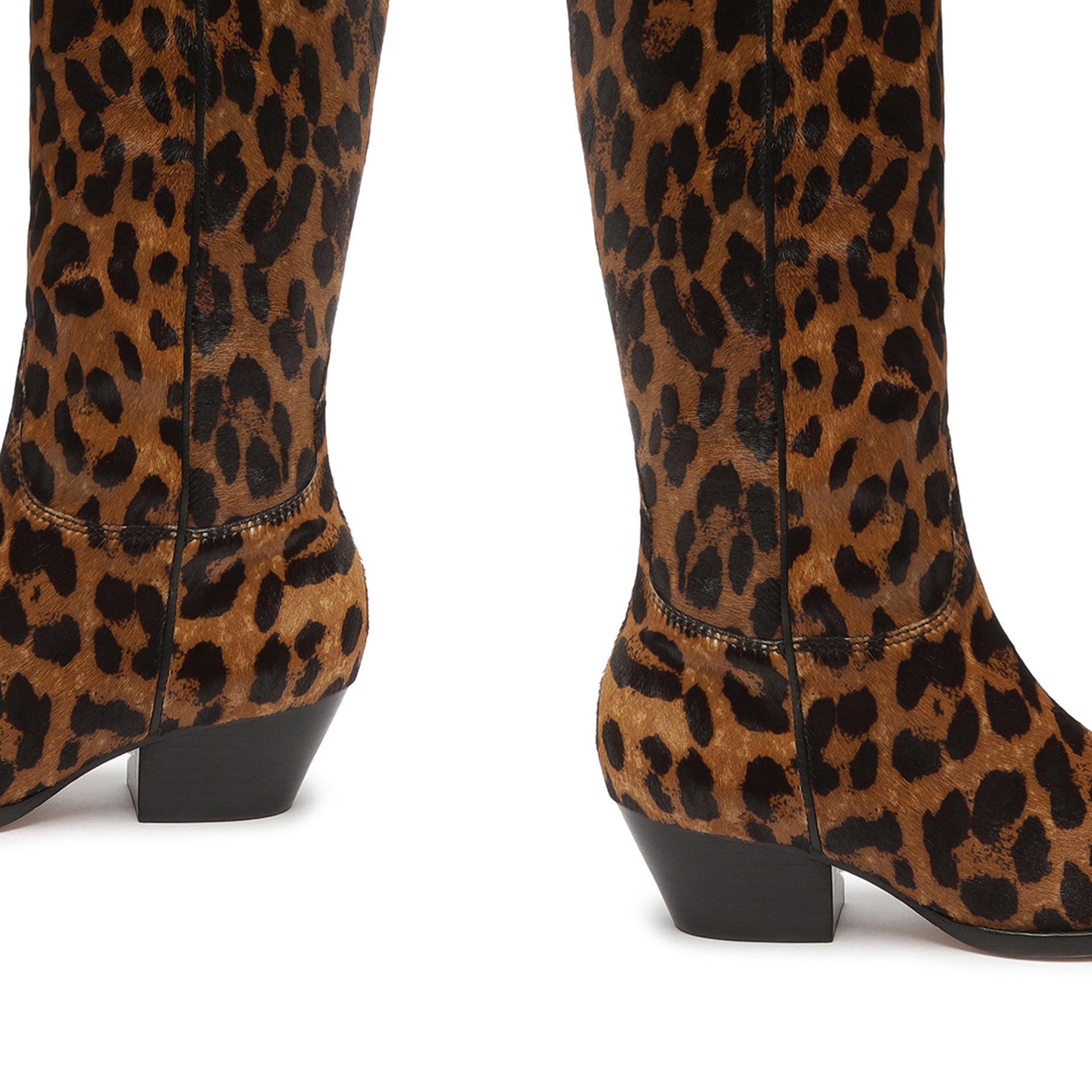 Tessie Wild Up Leopard-Printed Leather Boot Boots OLD    - Schutz Shoes