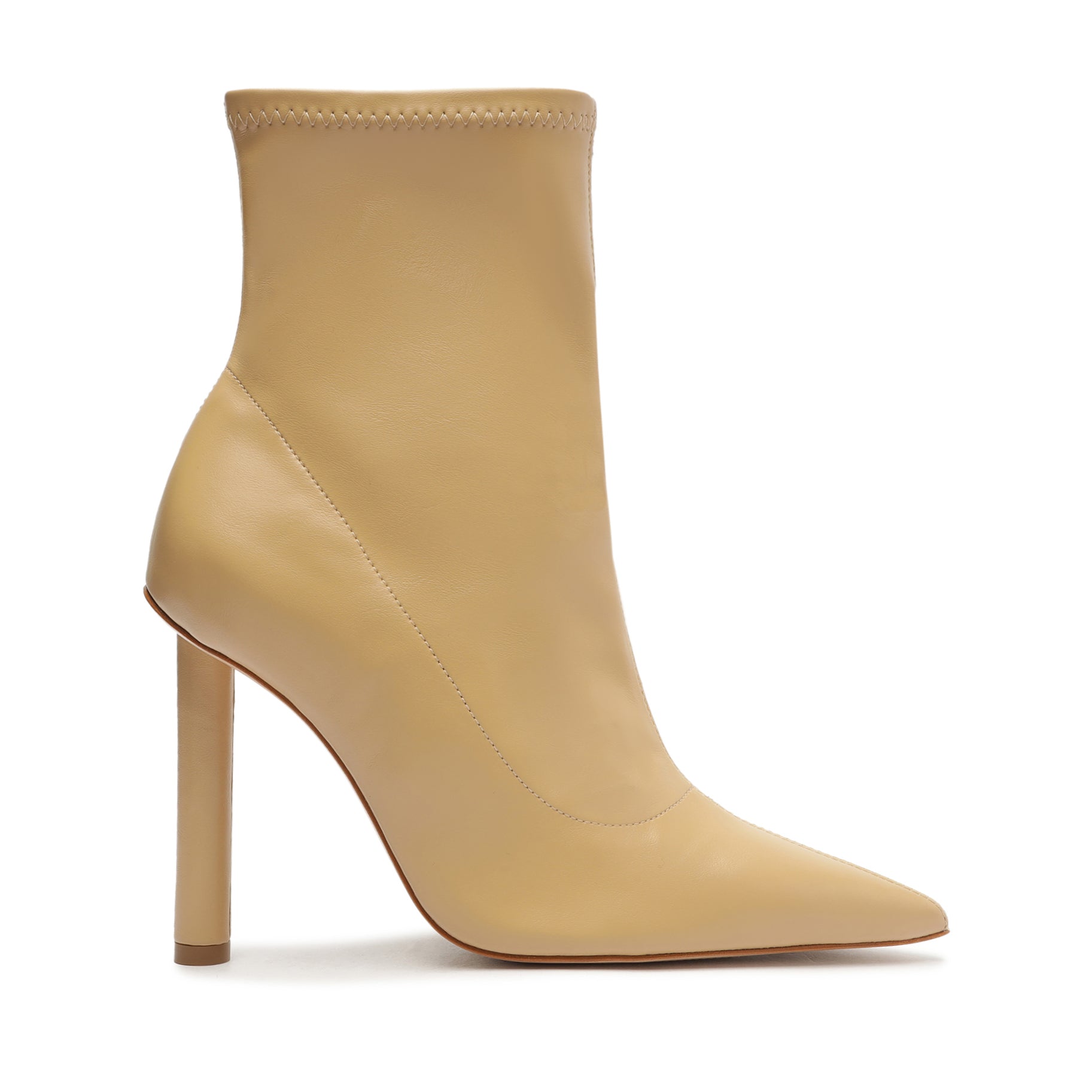 Gia Nappa Leather Bootie Booties Fall 22 5 Light Beige Nappa Leather - Schutz Shoes