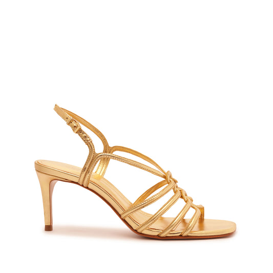 Octavia Mid Metallic Leather Sandal Sandals OLD 5 Gold Metallic Leather - Schutz Shoes