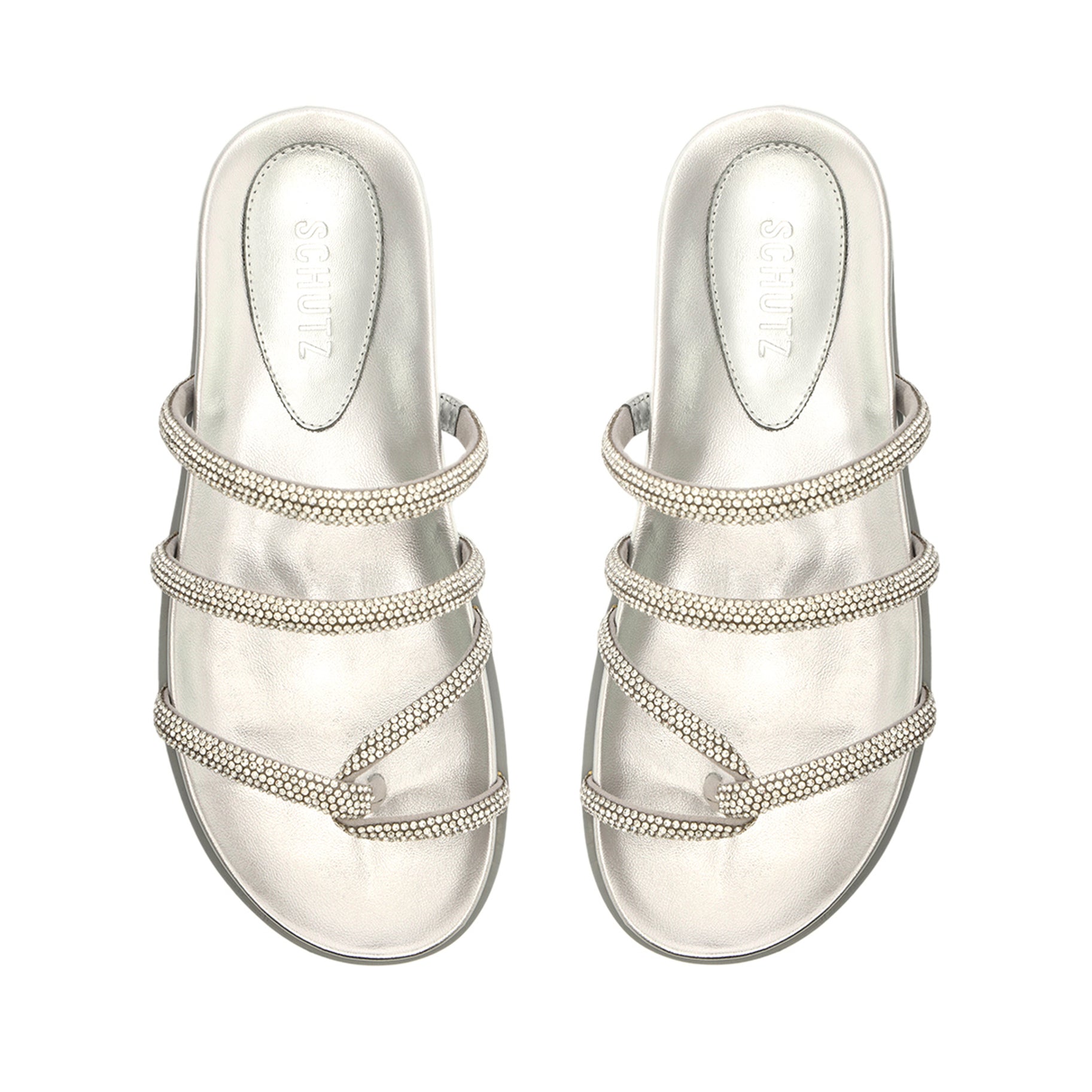 Phoebe Sporty Metallic Nappa Leather Sandal Spring 23 - Schutz Shoes