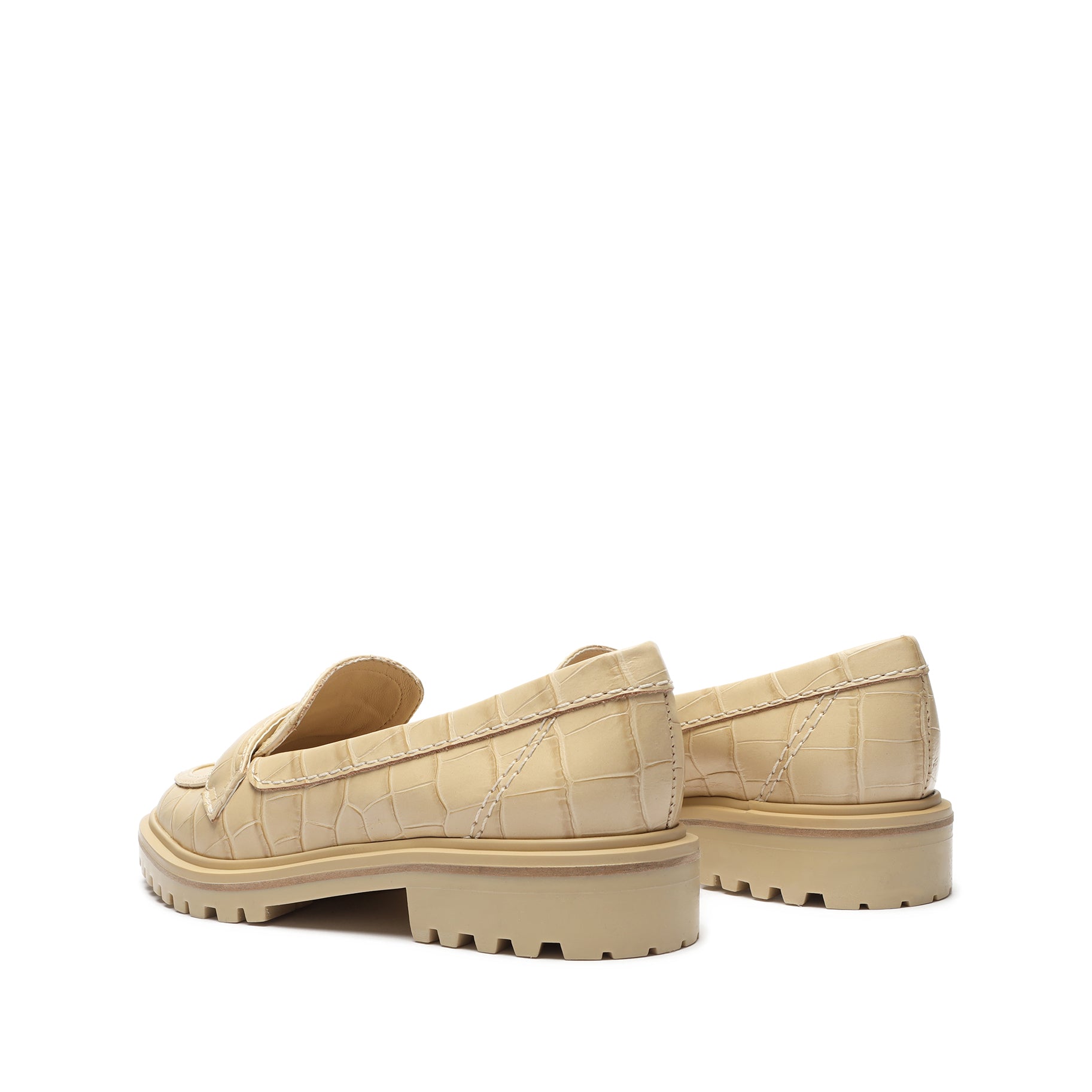 Kristine Crocodile-Embossed Leather Loafer - Schutz Shoes