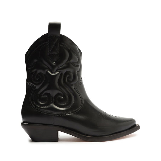 Zachy Cow Leather Bootie Booties PF Capsule 22 5 Black Cow Leather - Schutz Shoes