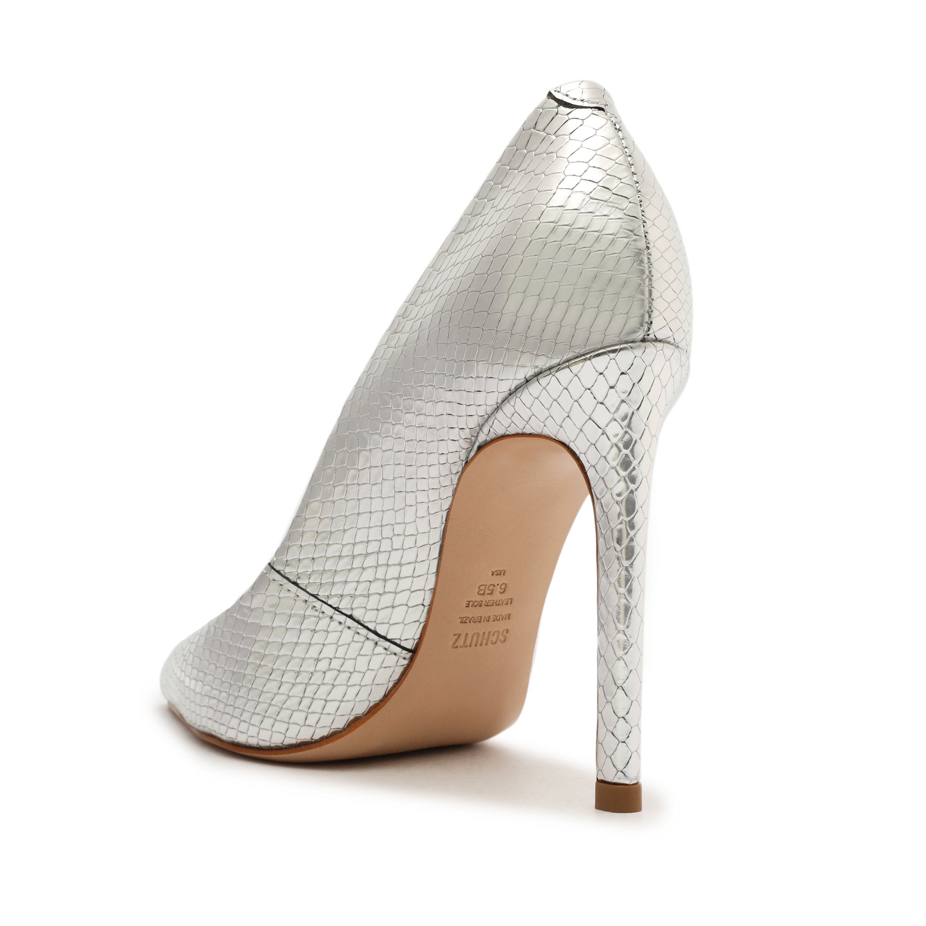 Lou Metallic Snake-Embossed Leather Pump Pumps OLD    - Schutz Shoes