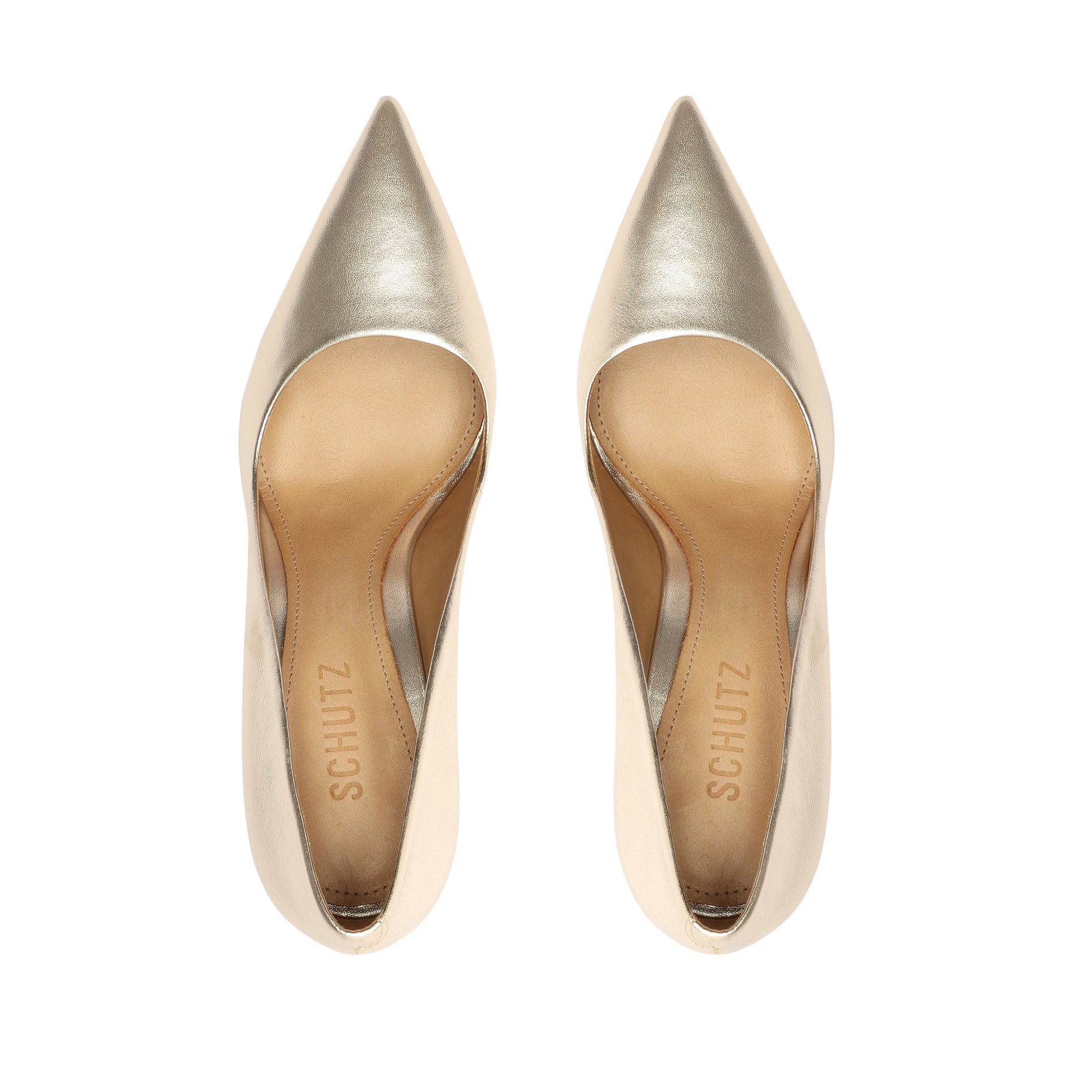 Lou Metallic Leather Pump Pumps Open Stock    - Schutz Shoes