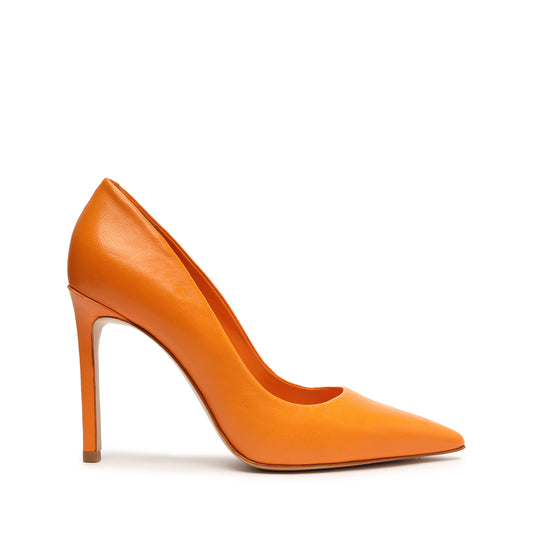 Lou Nappa Leather Pump Pumps Fall 22 5 Bright Orange Nappa Leather - Schutz Shoes