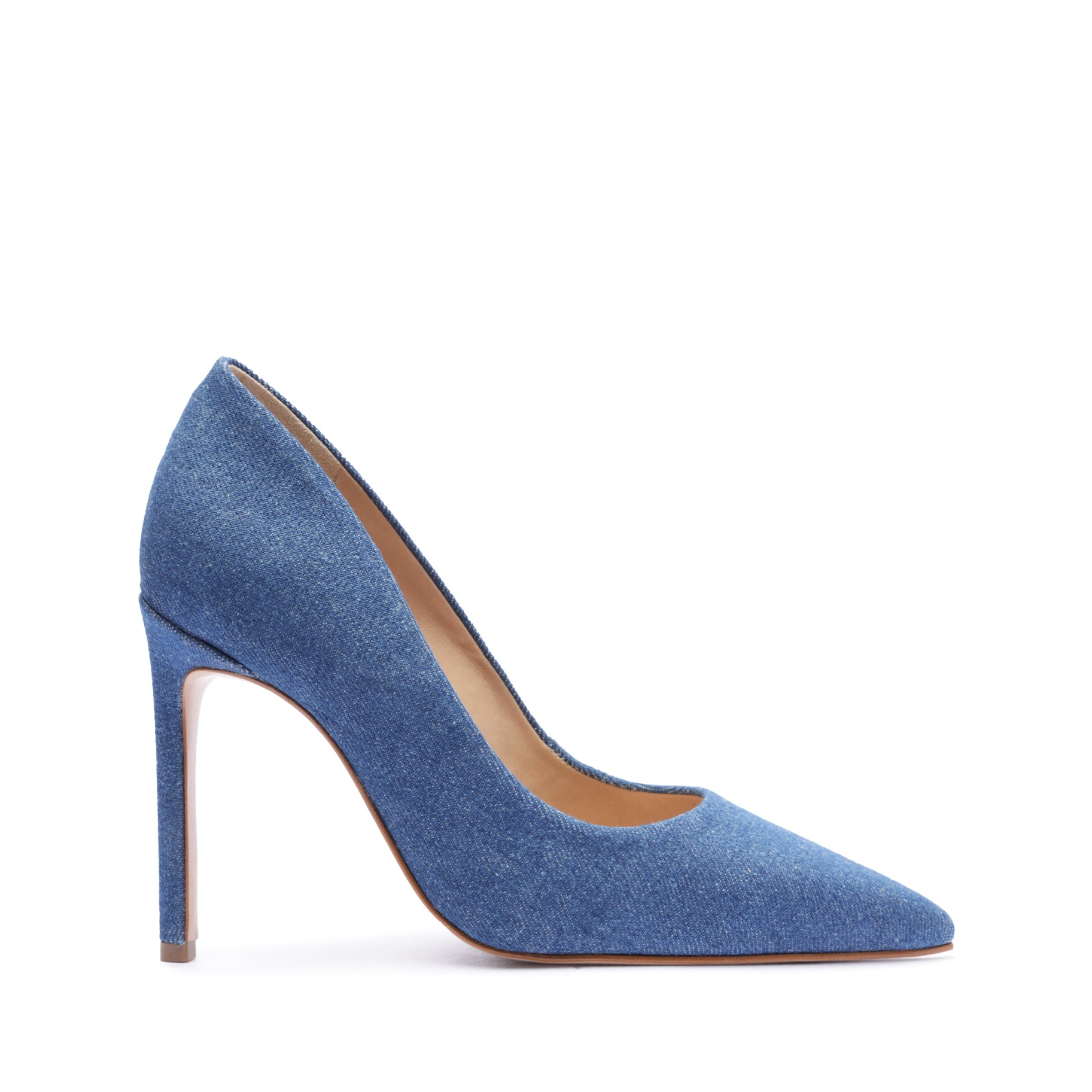 Lou Denim Pump Pumps Open Stock 5 Blue Denim - Schutz Shoes