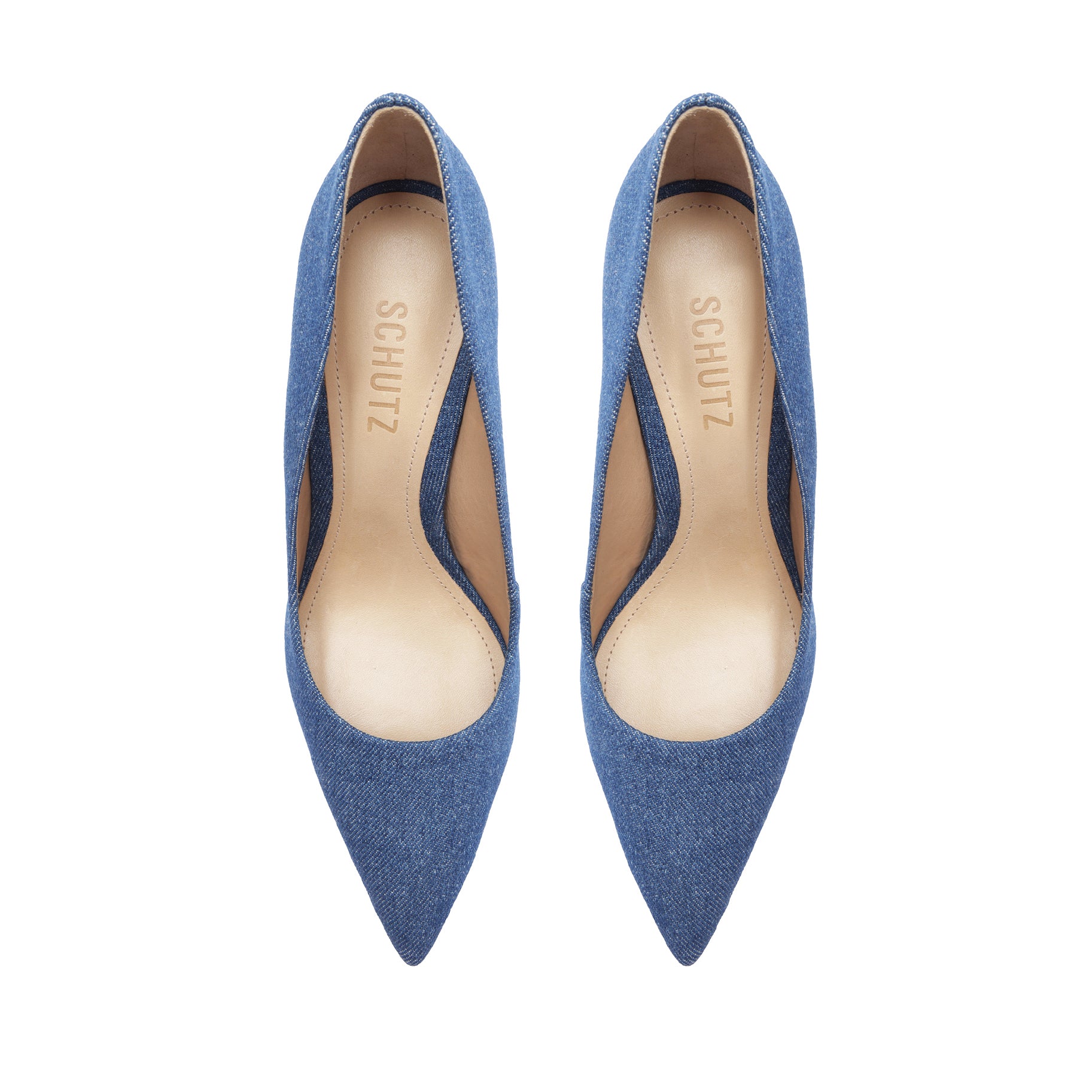 Lou Denim Pump Pumps Open Stock    - Schutz Shoes