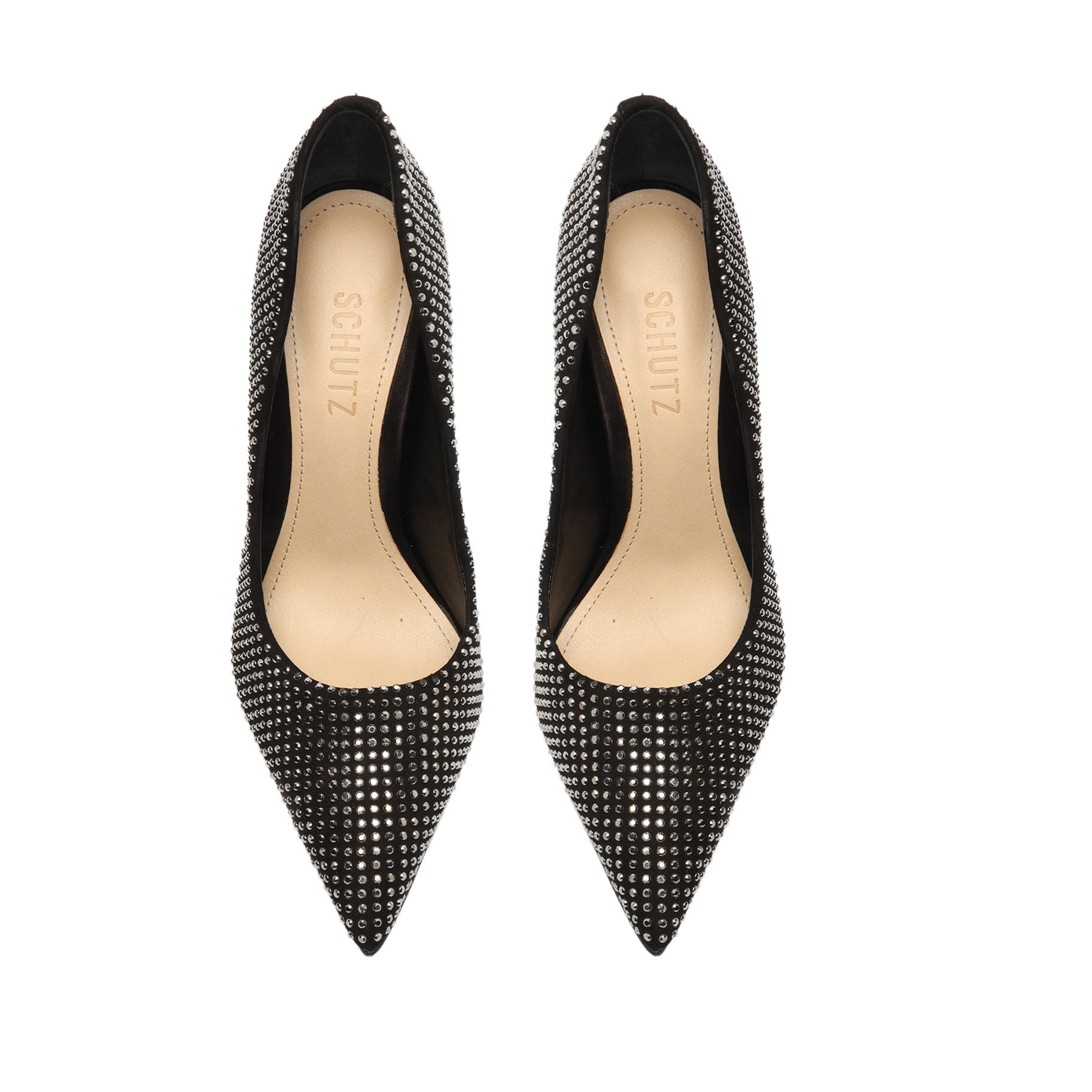 Lou Crystal Nubuck & Rhinestones Pump Pumps Sale    - Schutz Shoes