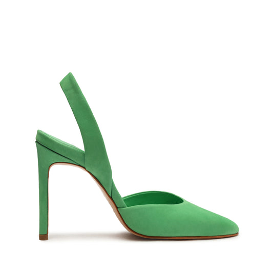 Lou Sling Suede Pump Pumps Pre Fall 22 5 Gianni Green Suede - Schutz Shoes