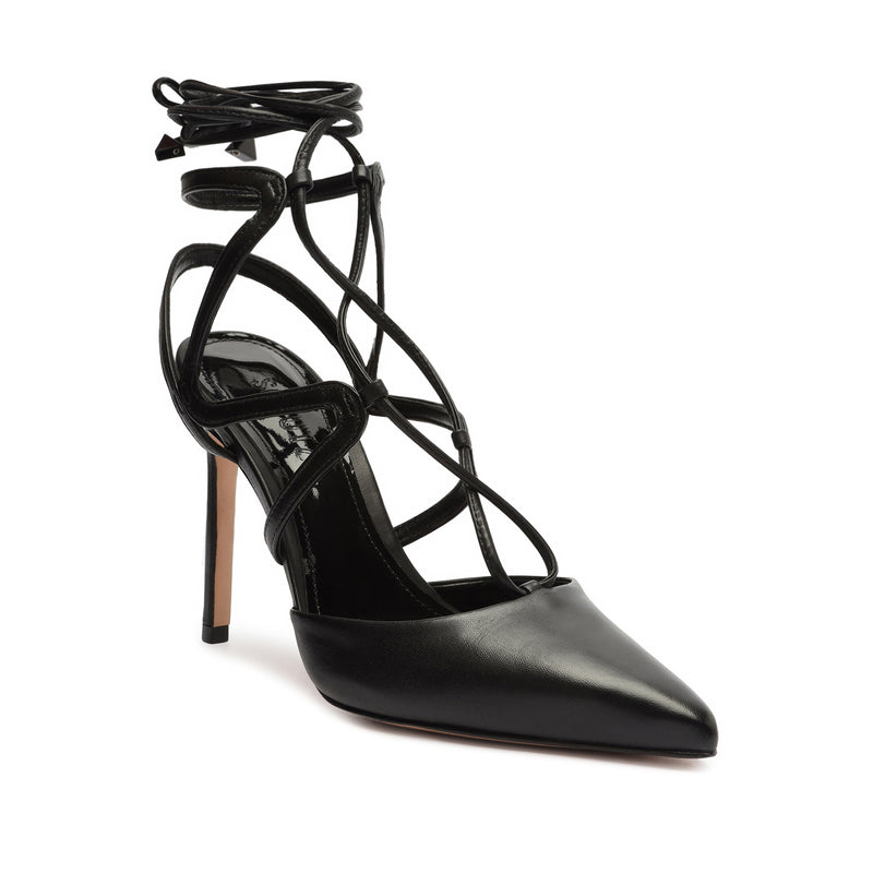 Clemence Nappa Leather Pump Black Nappa Leather