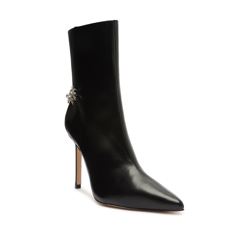 Clementine Nappa Leather Bootie Black Nappa Leather