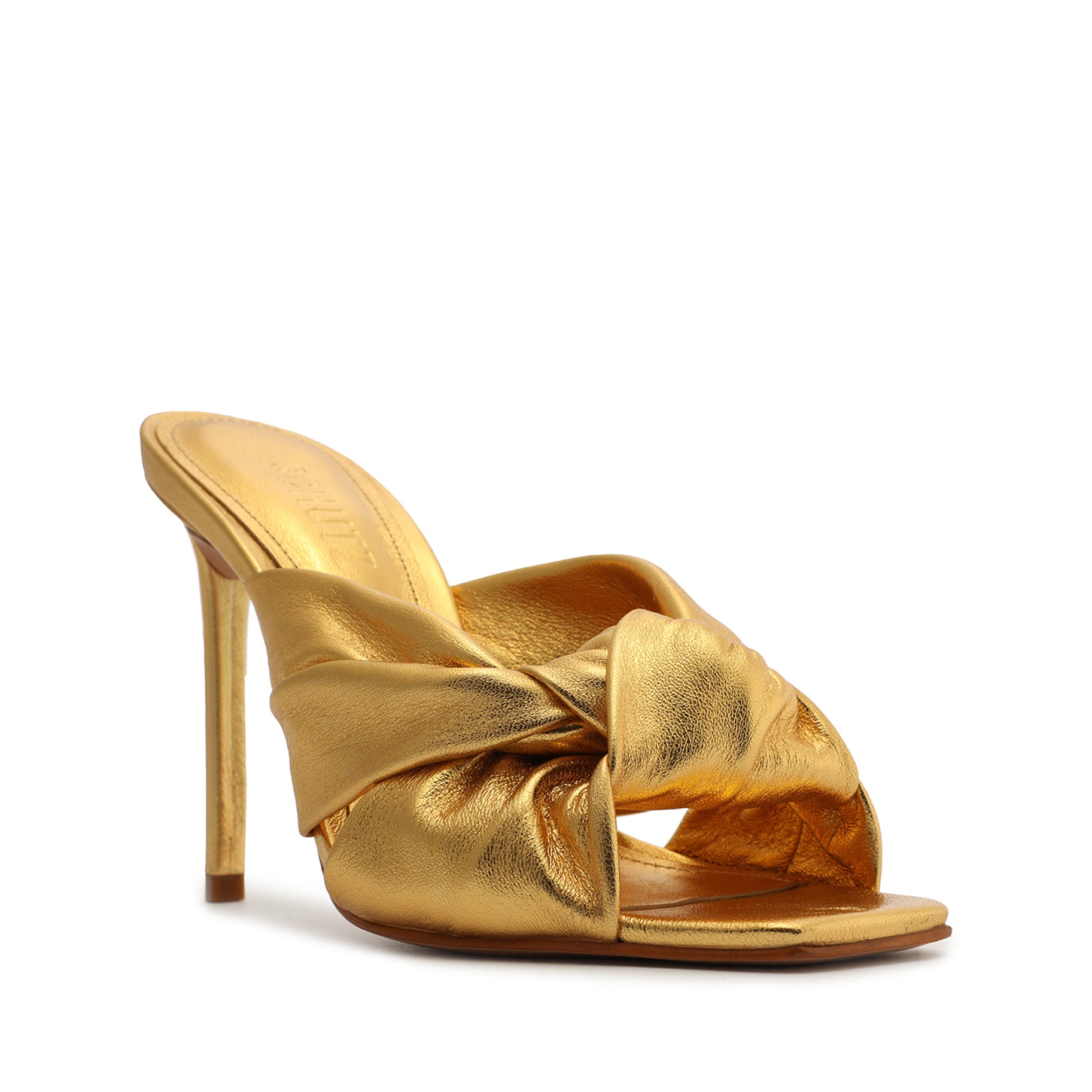 Mindy Metallic Leather Sandal Sandals Pre Fall 22    - Schutz Shoes