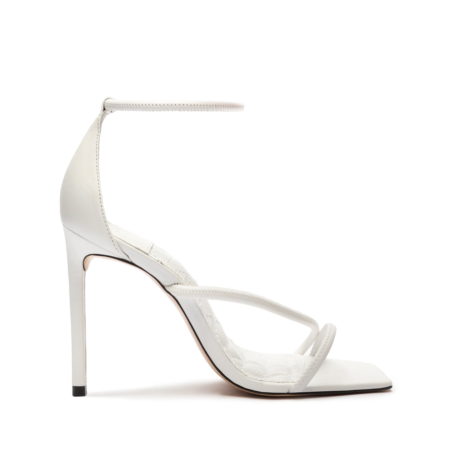 Gaiah Leather Sandal Sandals OLD 5 White Nappa Leather - Schutz Shoes