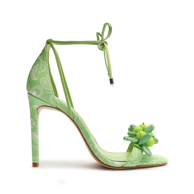 Tasha Fabric Sandal Sandals Sale 5 Lime Green Fabric - Schutz Shoes