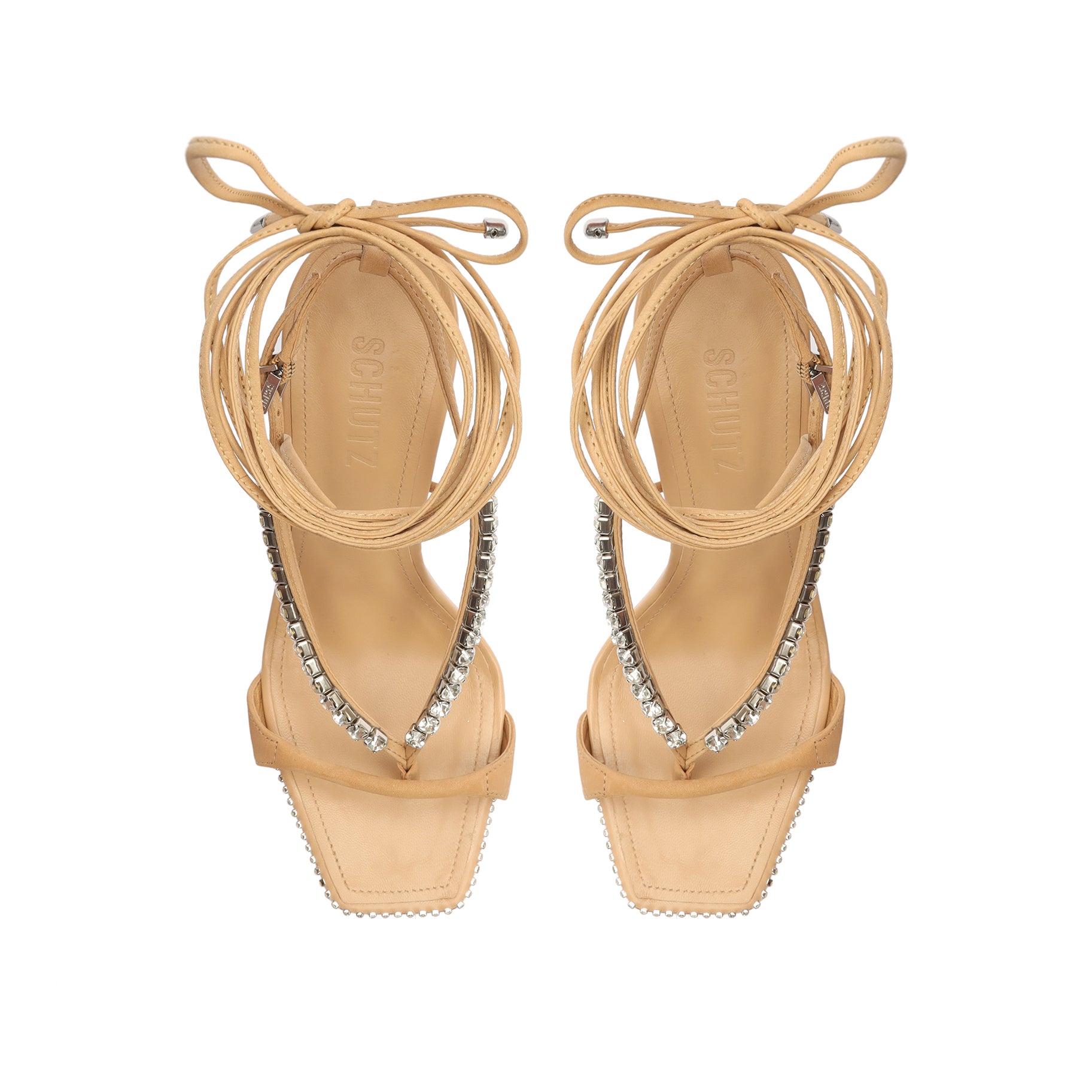 Vikki Crystal Nubuck Sandal OLD - Schutz Shoes