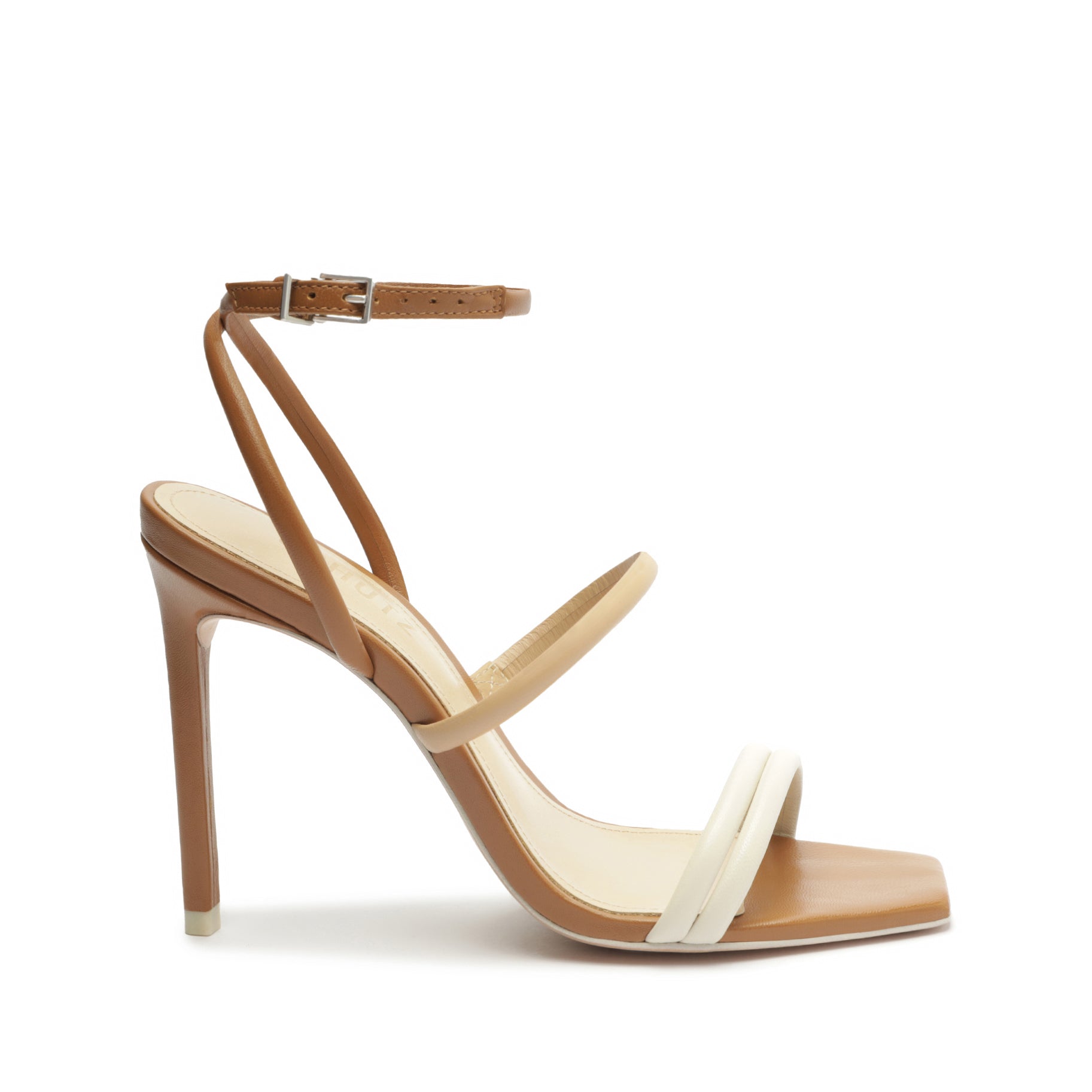 Nylla Casual Nappa Leather Sandal Sandals Summer 23 5 Light Pearl Nappa Leather - Schutz Shoes