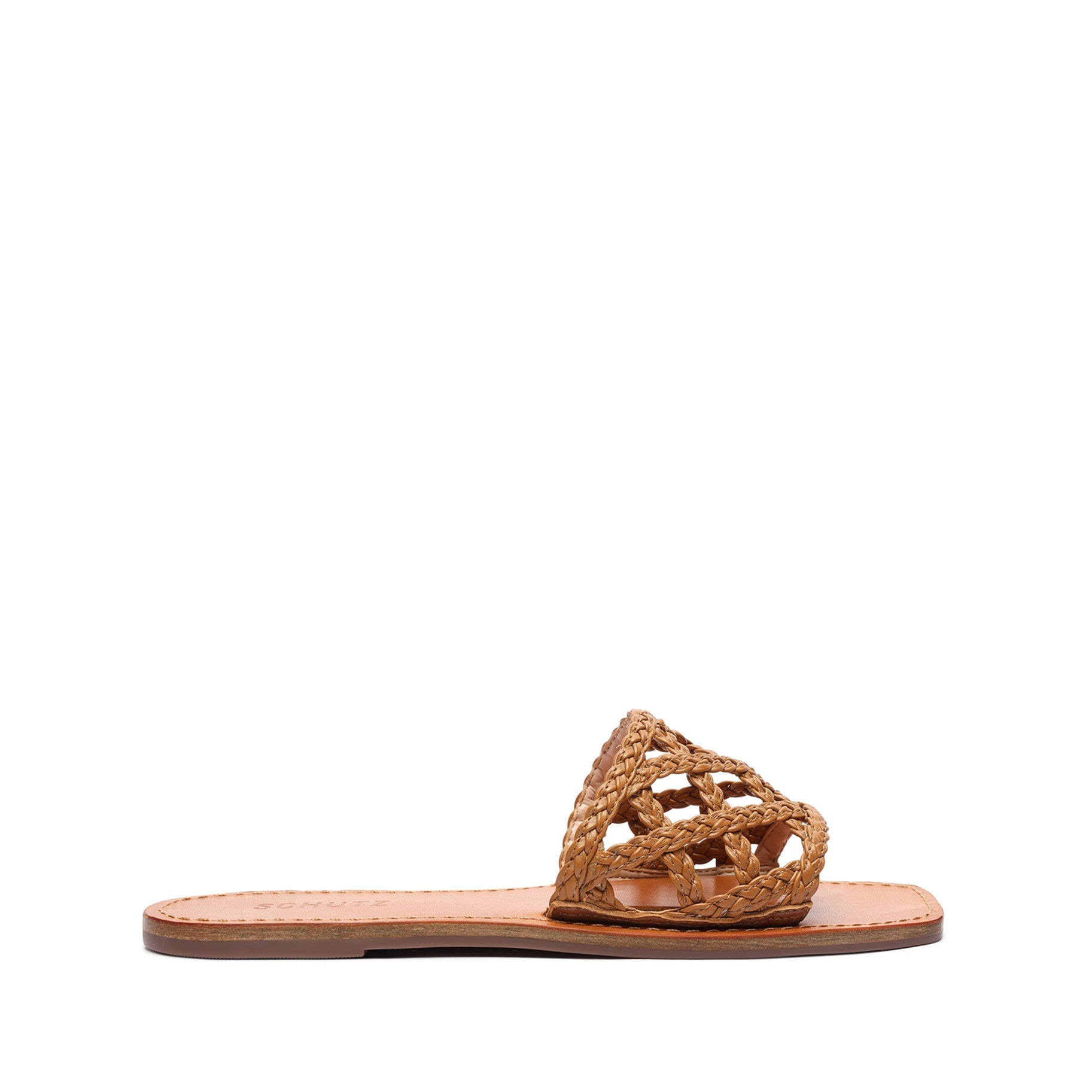 Ericka Sandal Flats Sale 5 Wood Leather - Schutz Shoes