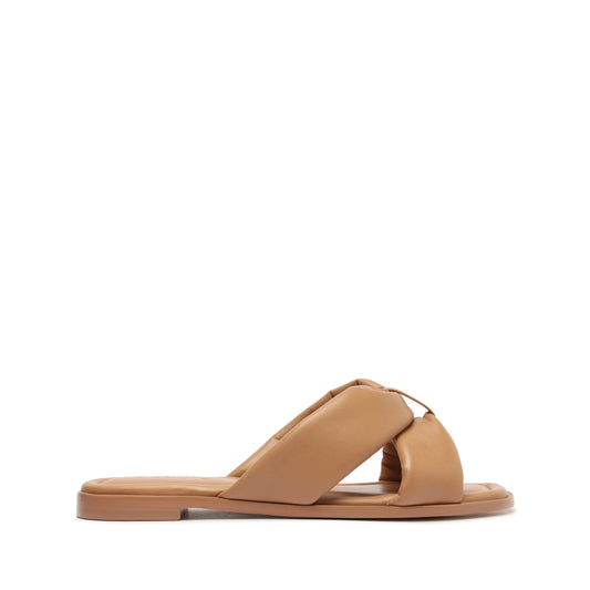 Fairy Flat Sandal Flats CO 5 Honey Beige Leather - Schutz Shoes