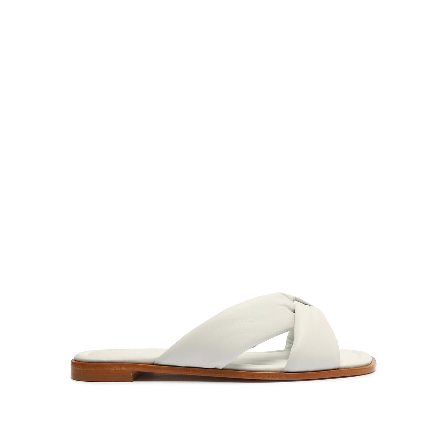 Fairy Leather Flat Flats Summer 22 5 White Atanado Leather - Schutz Shoes