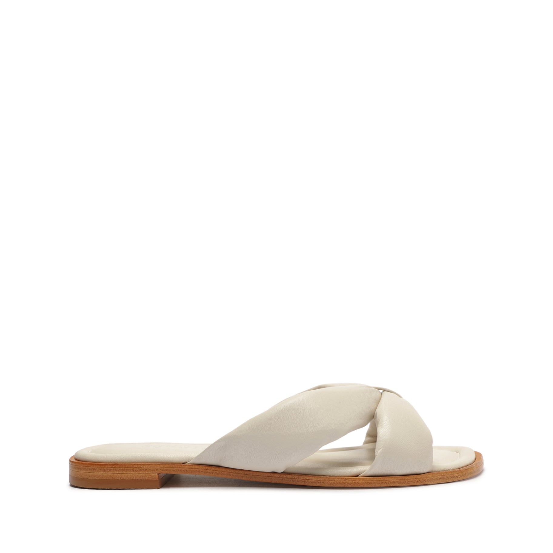 Fairy Leather Sandal Flats Spring 23 5 Pearl Leather - Schutz Shoes