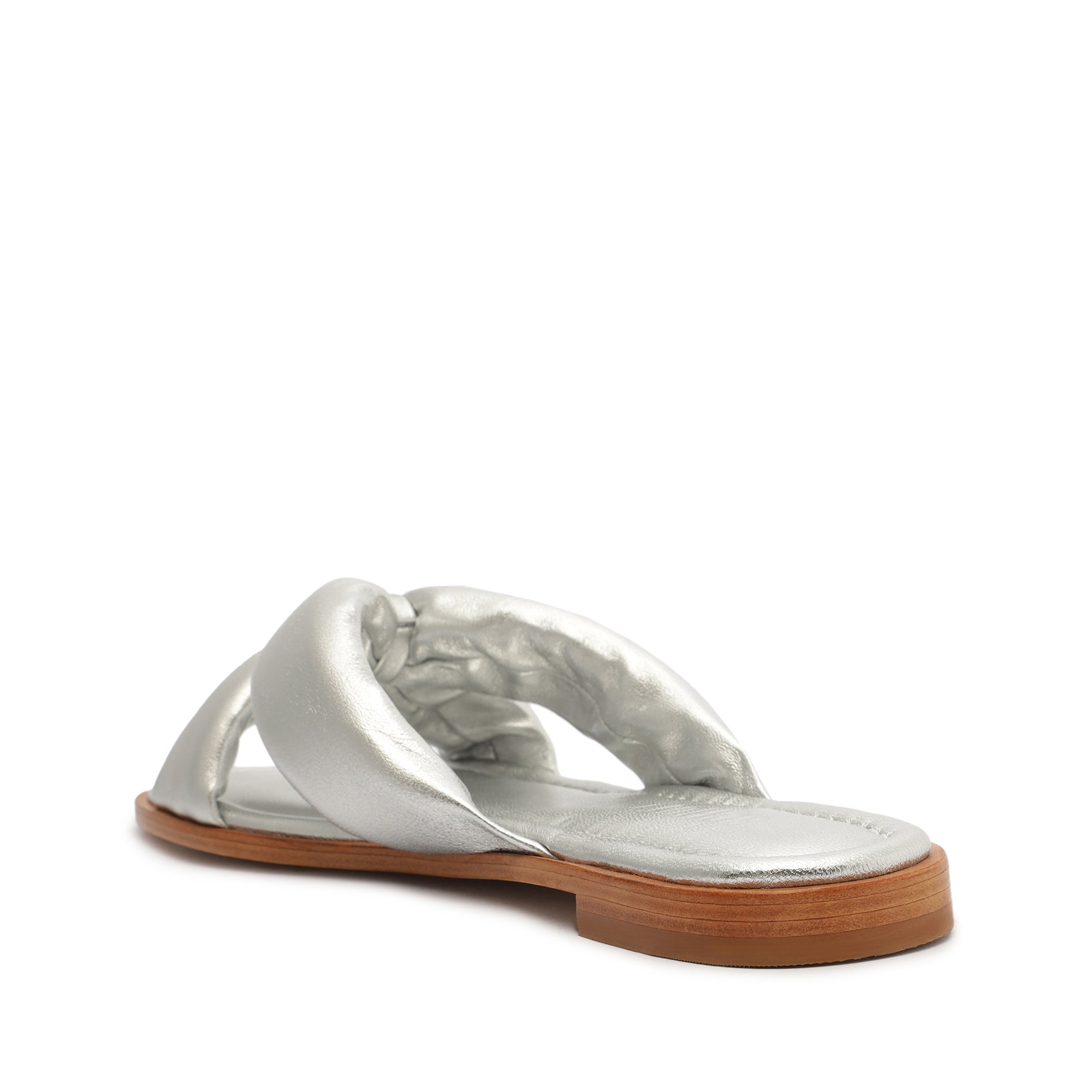 Fairy Metallic Leather Sandal Flats Spring 23    - Schutz Shoes