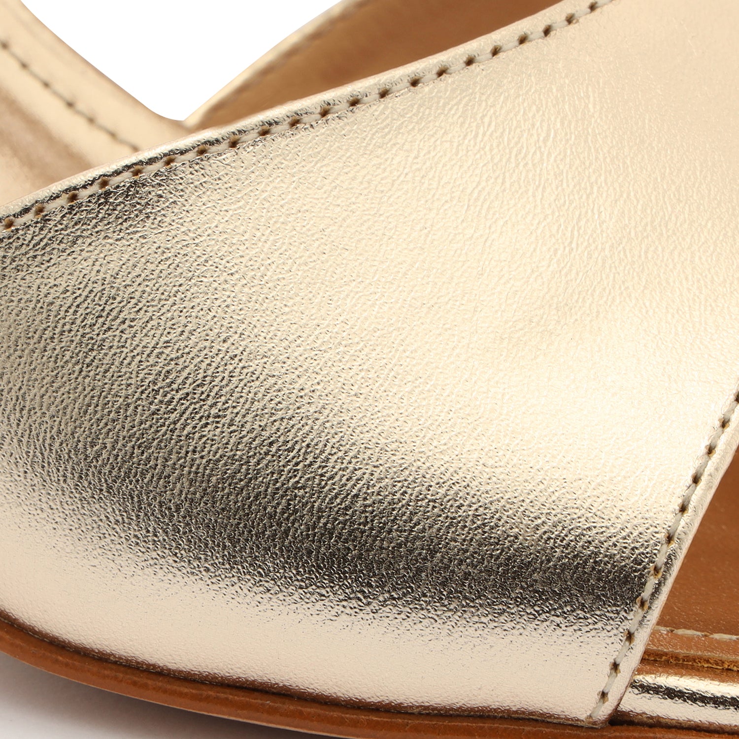 Posseni Metallic Leather Sandal Sandals Sale    - Schutz Shoes