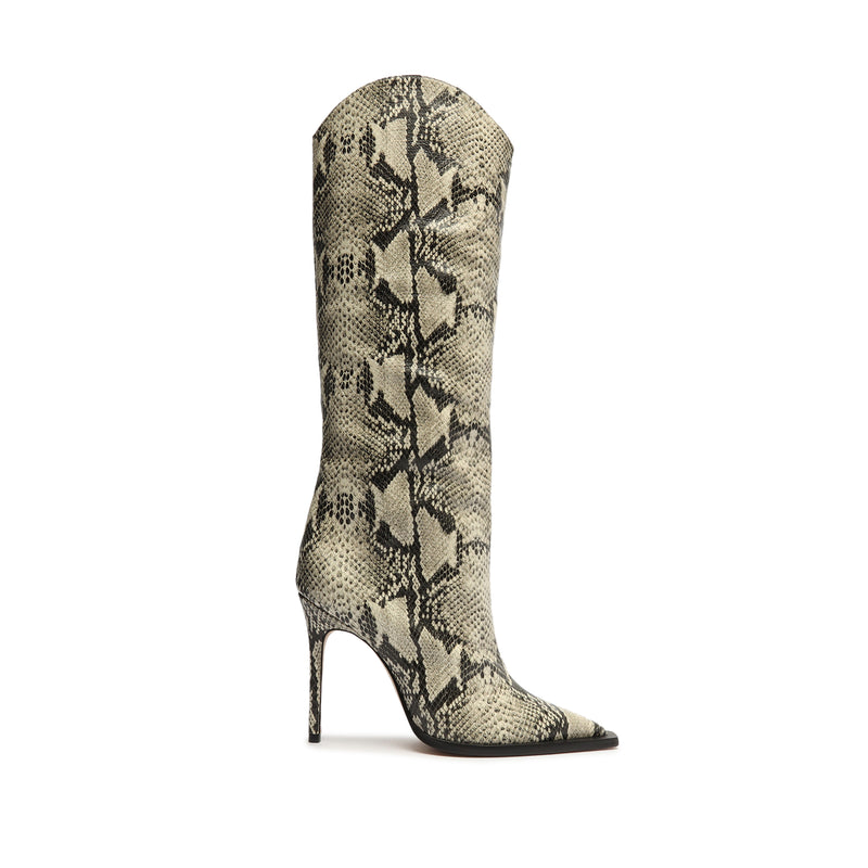 Maryana Welt Snake-Embossed Leather Boot Boots Sale 5 Natural Snake Snake Embossed Leather - Schutz Shoes