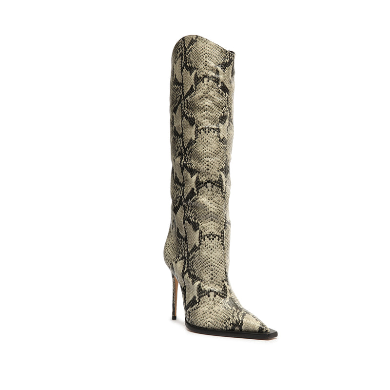 Maryana Welt Snake-Embossed Leather Boot Boots Sale    - Schutz Shoes