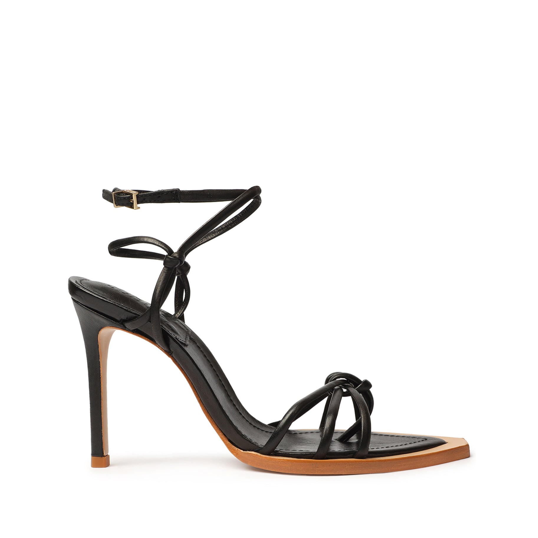 Abby Leather Sandal Sandals Sale 5 Black Leather - Schutz Shoes