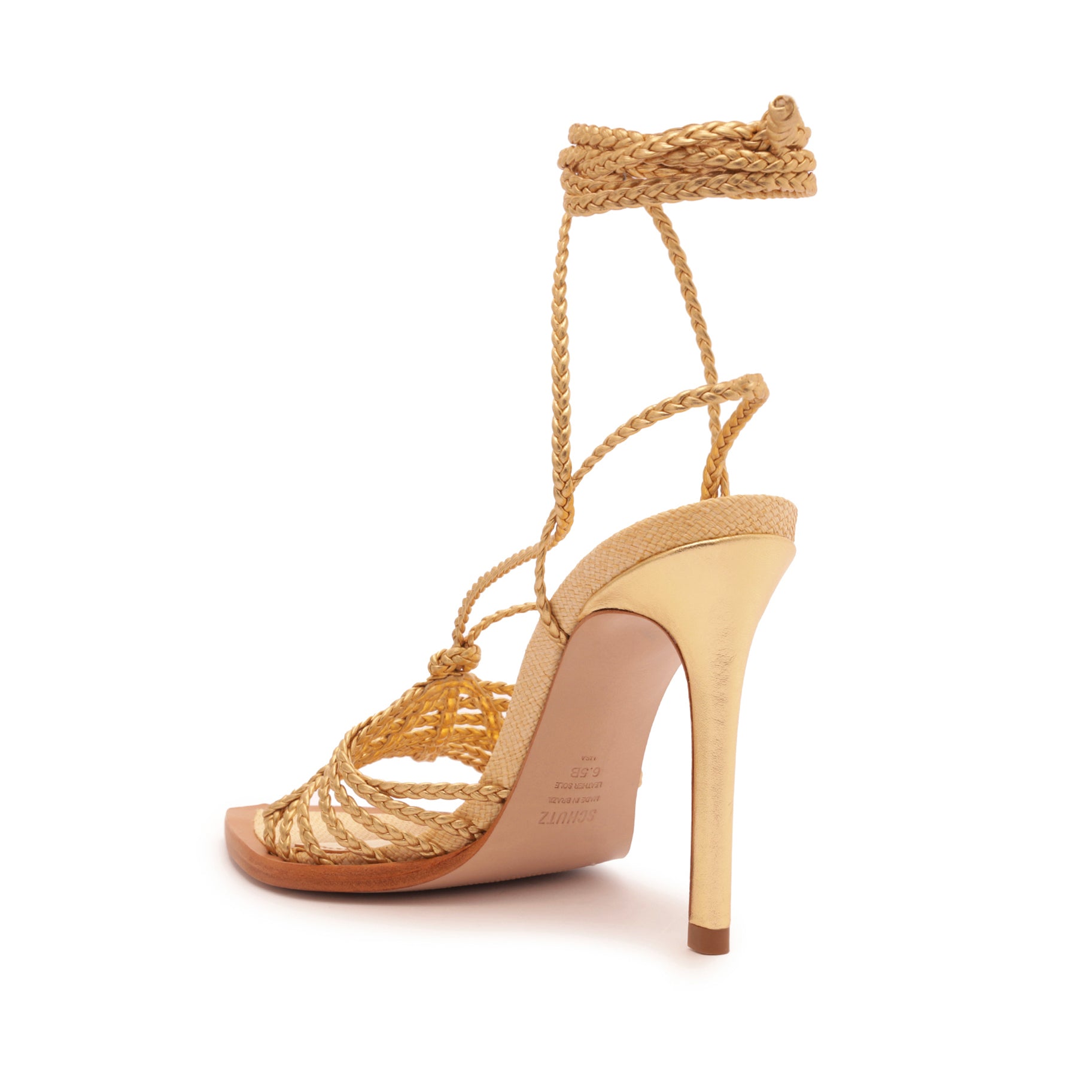 Adele Metallic Leather Sandal Sandals Spring 23    - Schutz Shoes