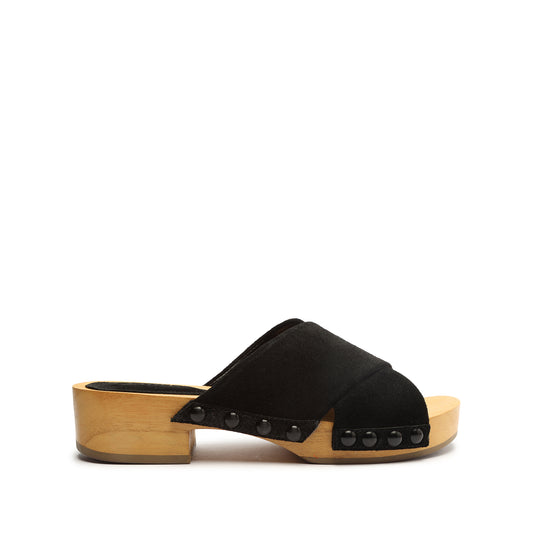 Jett Suede Sandal Mules Sale 5 Black Suede - Schutz Shoes