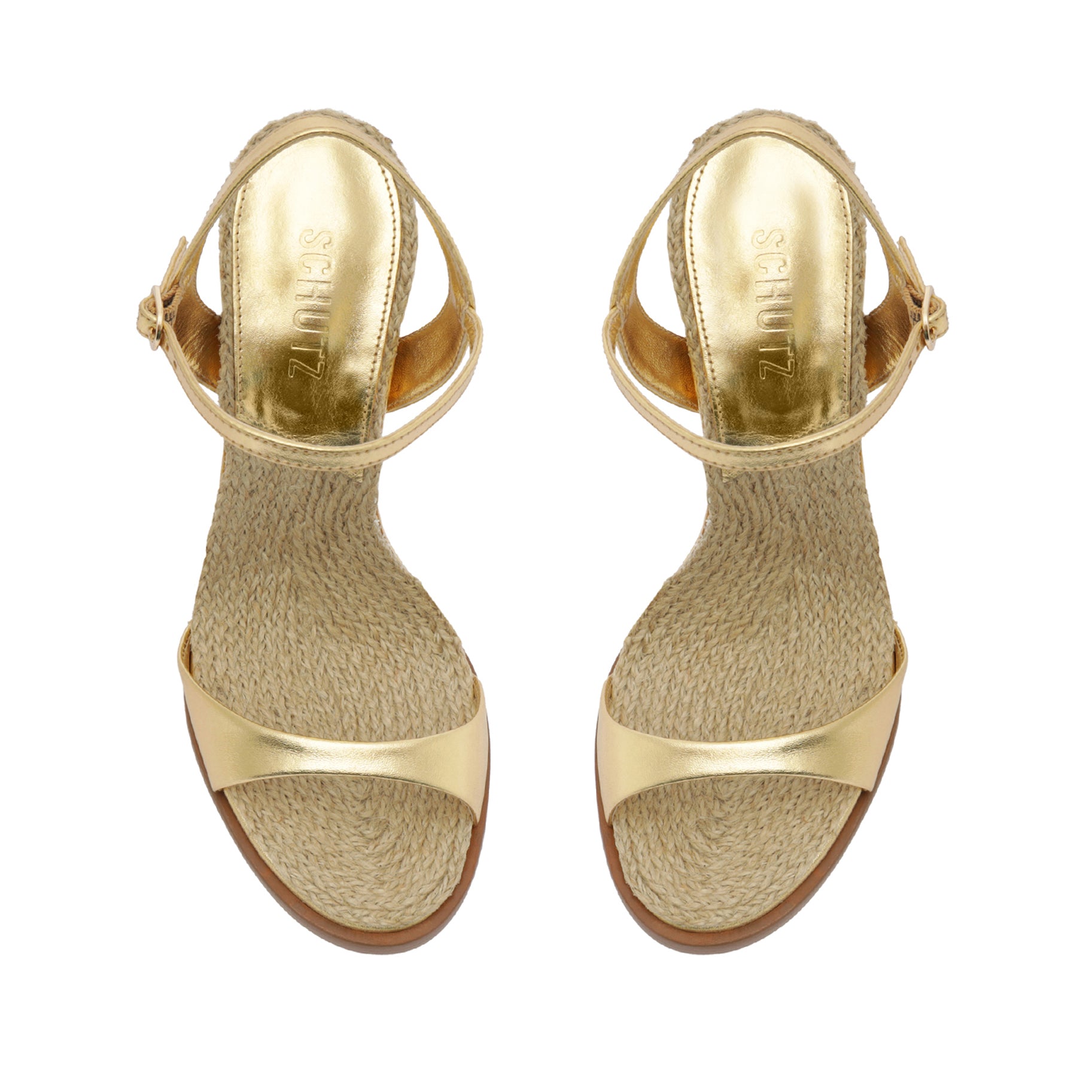 Marbella Metallic Leather Sandal Sandals OLD    - Schutz Shoes