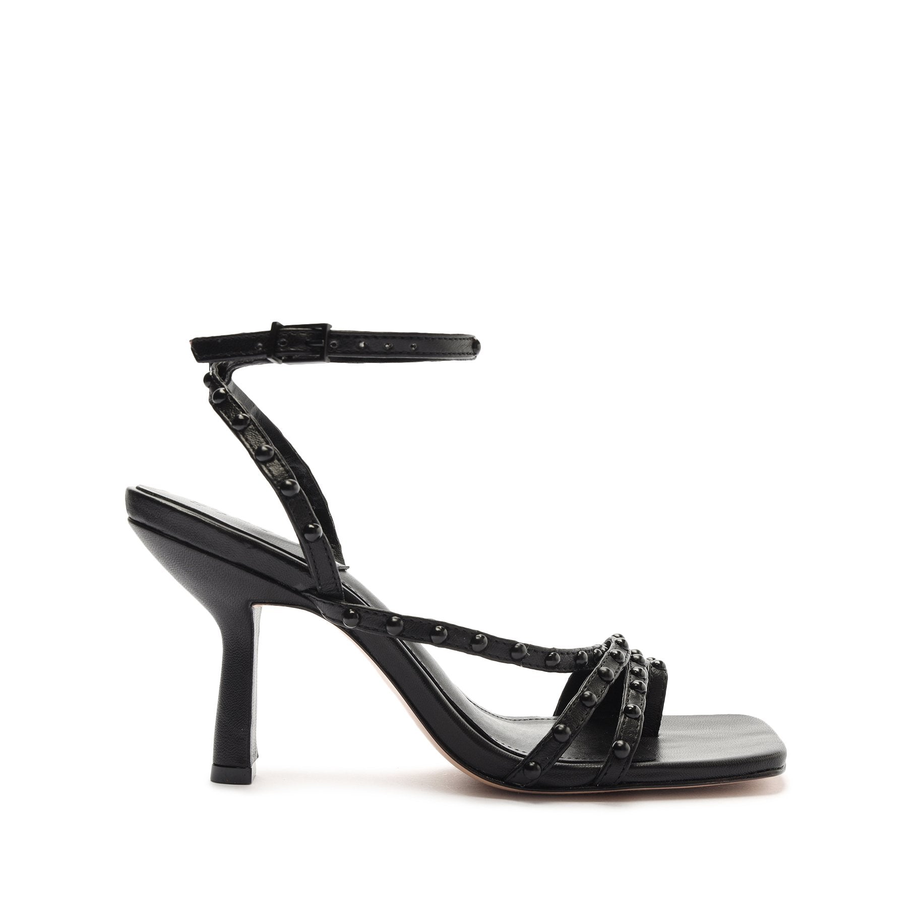 Anne Mid Nappa Leather Sandal Sandals Sale 5 Black Nappa Leather - Schutz Shoes