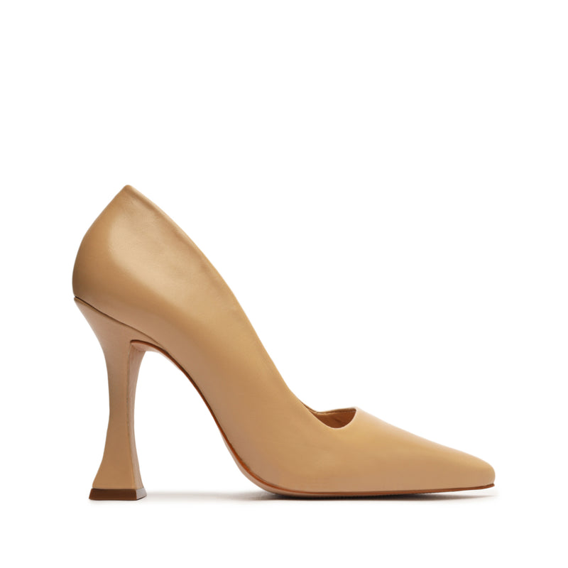 Layla Nappa Leather Pump Pumps Pre Fall 22 5 Light Beige Nappa Leather - Schutz Shoes