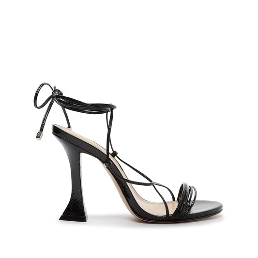 Arceli Patent Leather Sandal Sale 5 Black Patent Leather - Schutz Shoes