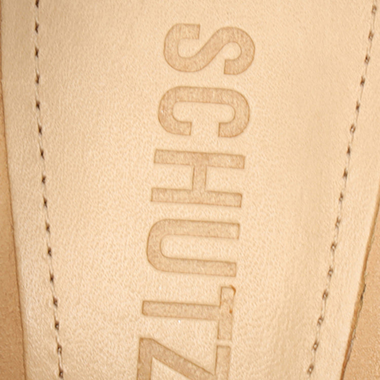 Juliet Plataform Suede & Leather Sandal Beige Suede & Metallic Leather