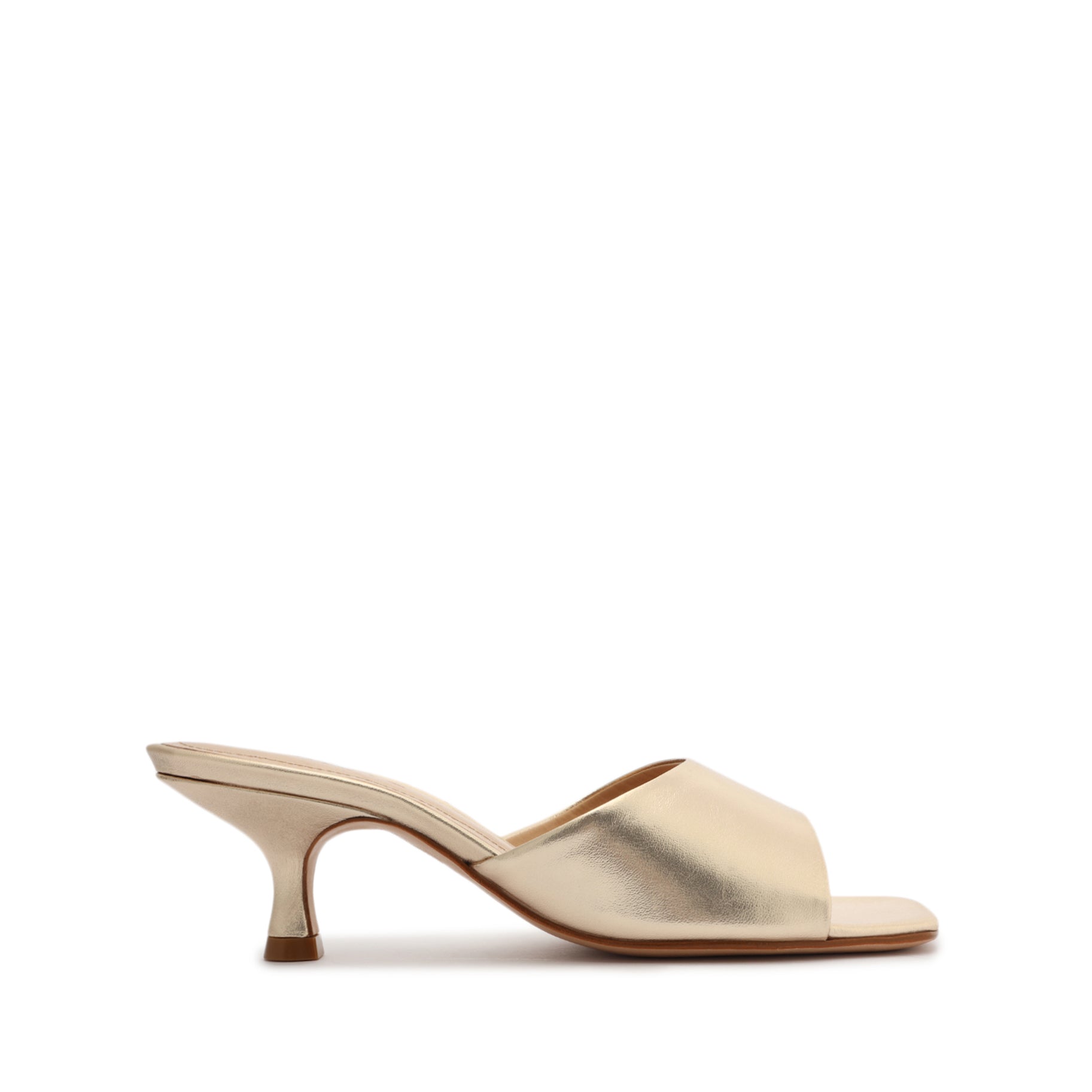 Dethalia Metallic Leather Sandal Sandals CO 5 Platina Gold Metallic Leather - Schutz Shoes