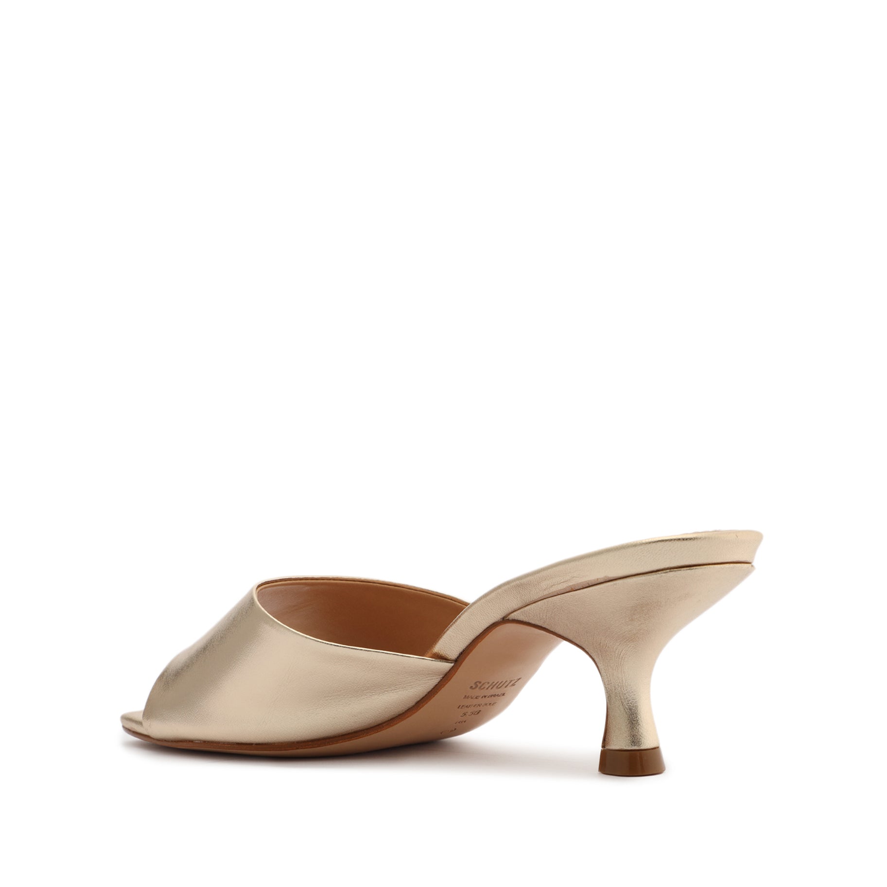 Dethalia Metallic Leather Sandal Sandals CO    - Schutz Shoes