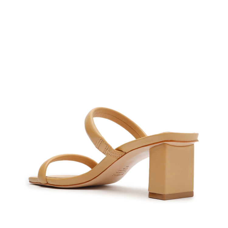 Ully Lo Nappa Leather Sandal Light Beige Leather