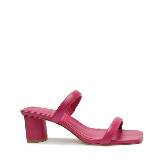 Ully Lo Nappa Leather Sandal Sandals Spring 23 5 Hot Pink Nappa Leather - Schutz Shoes