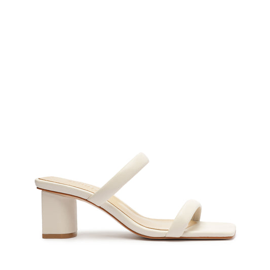 Ully Lo Nappa Leather Sandal Spring 23 5 Pearl Nappa Leather - Schutz Shoes