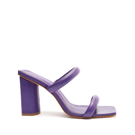 Ully Leather Sandal Sandals Sale 5 Purple Cherry Leather - Schutz Shoes