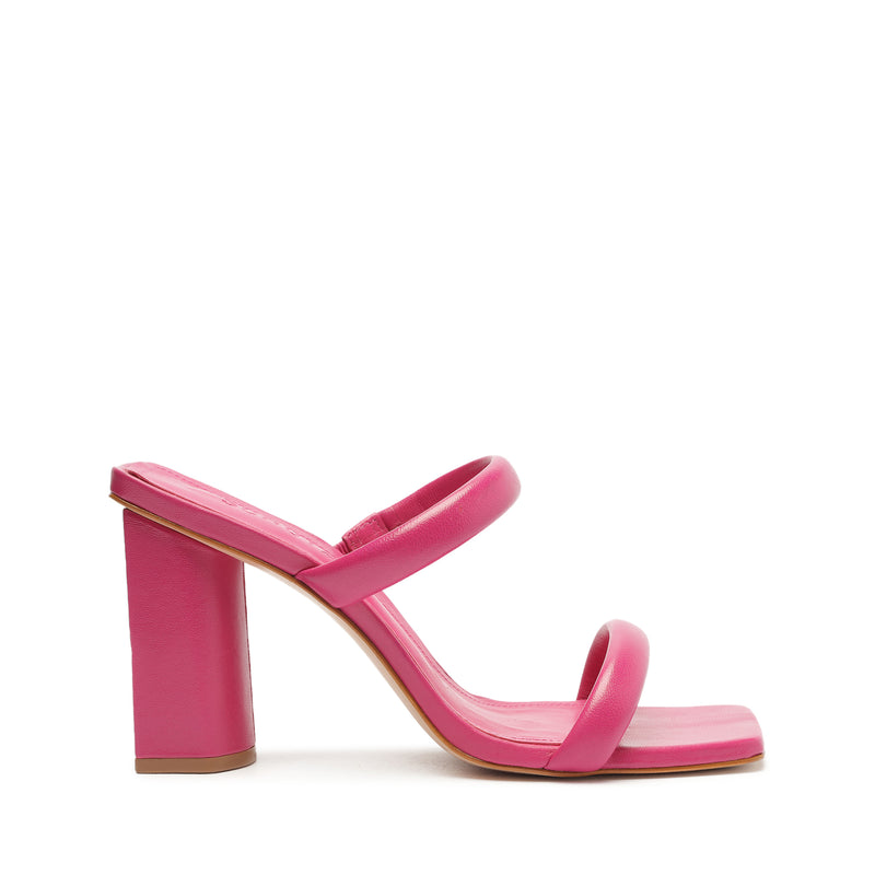 Ully Nappa Leather Sandal Hot Pink Nappa Leather